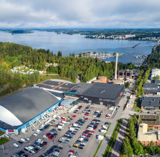 Lahden Messukeskus ilmakuva Lahti Fair Centre panorama