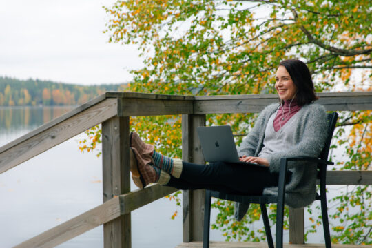 Etätyö Yli-Kaitala working outside