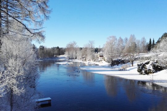 Tainionvirta talvi river Hartola Kuninkaanpolku