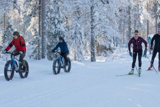 Vierumäki talvi hiihto pyöräily