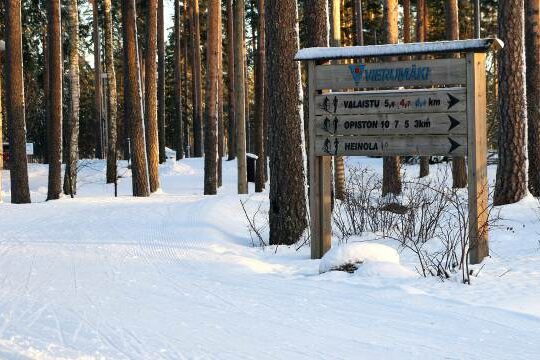 Hiihto-opasteet Vierumäellä