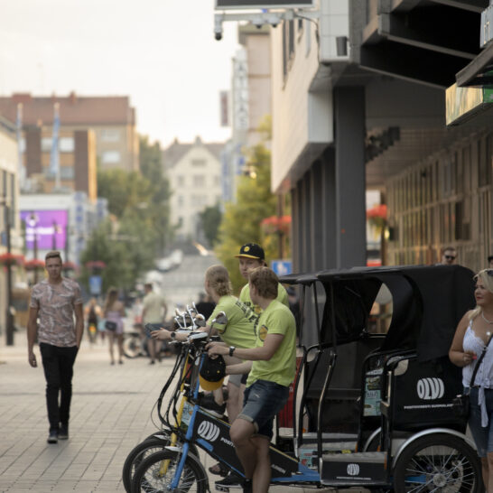 Biketaxit parkissa