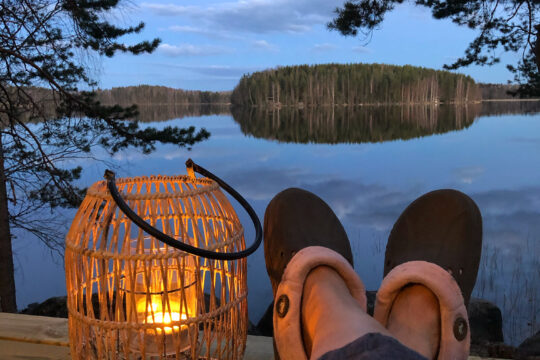 Päijänne mökkimaisema lake view