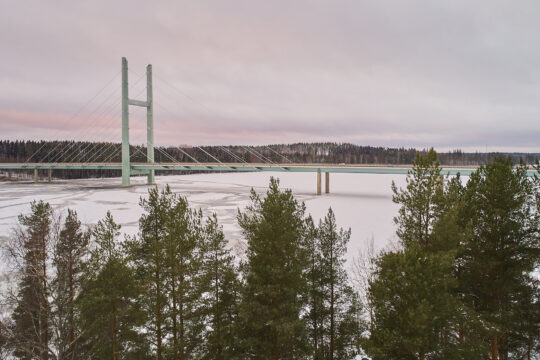 Heinolan Heinäsaari ja Tähtisilta talvimaisemissa