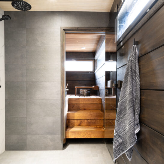 Premium Resort Vierumäki sauna ja kylpyhuone