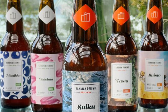 Kanavan panimon tuotteita Lehmonkärjessä