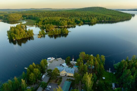 Ilmakuva Sysmän Suopellosta kohti Päijätsaloa