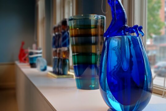 Lasiesineitä Heinolan taidemuseossa