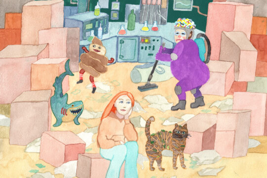 Lahden kaupuginteatteri, Tea ja tyhmentäjä, Kuva: Raana Lehtinen